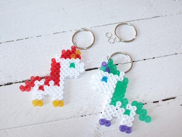 Hama Einhörner: Schlüsselring