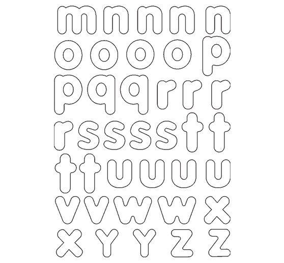 Blanko Magnet-Buchstaben