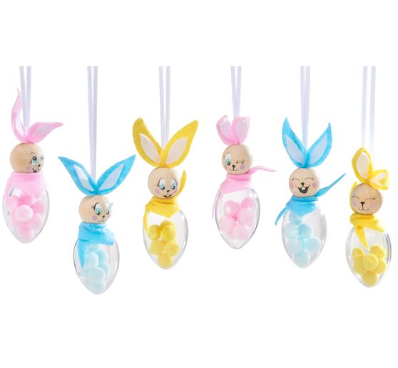 VBS Handicraft set acrylic glass eggs rabbits