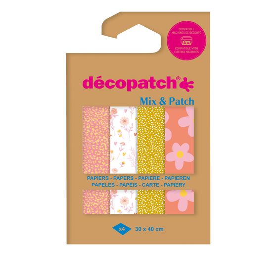 Décopatch Pocket Hot-Foil Collection Mix and Patch "Sunny Flowers"