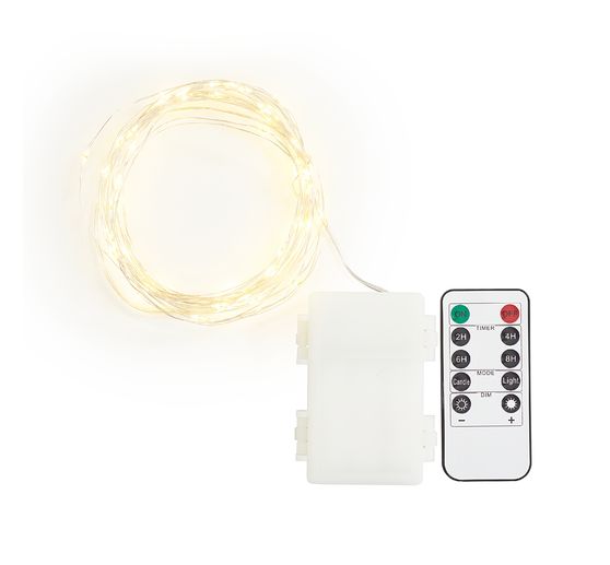 Outdoor Micro-LED-Lichterkette, mit Fernbedienung, 50 LEDs