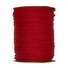 Knitted tube from paper yarn, 30m Red