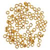 Crimp beads, round, Ø 2 mm Gold