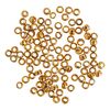 Crimp beads, round, Ø 1 mm Gold