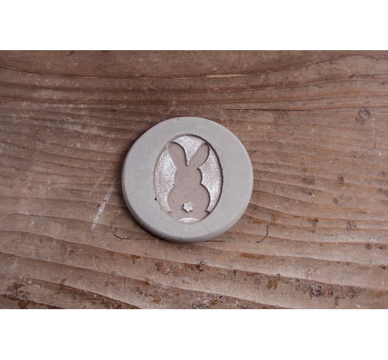 Relief inlay "Rabbit", oval