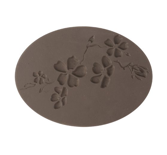 Relief inlay "Cherry blossom", oval