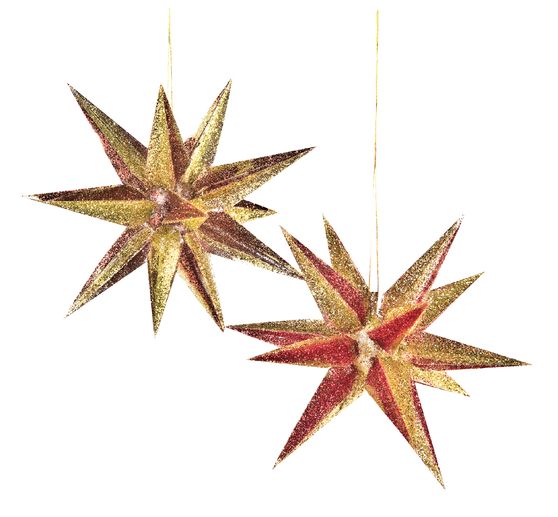 Acrylic form "3D-Star", Ø 8 cm, 2 pcs.