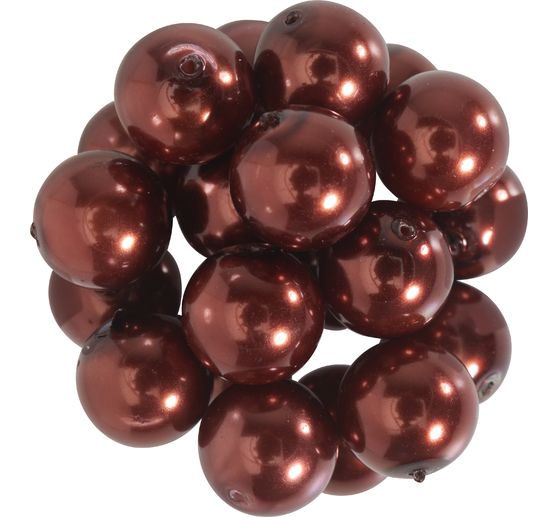 Glass wax beads, Ø 10 mm, 20 pieces