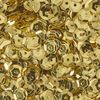 Sequins domed, metallic Gold-Metallic